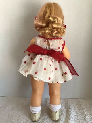 Vintage 16” Terri Lee Doll Blonde in Tagged 1956 Heart Fund Dress 4