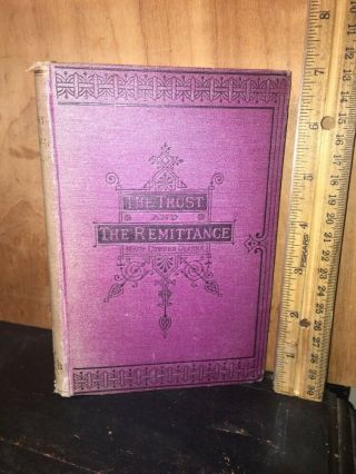 Antique Book The Trust And The Remittance Mary Cowden Clark 1874