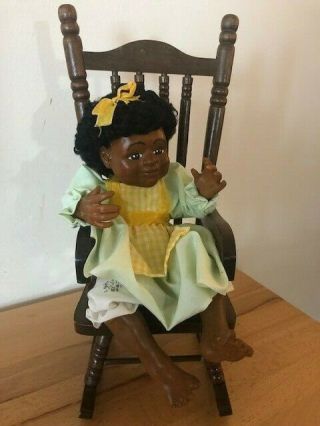 African American Doll Handmade Composition Vintage