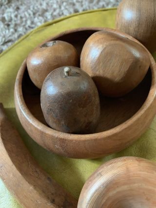 Wonderful Vintage Carved Wooden Fruit 6