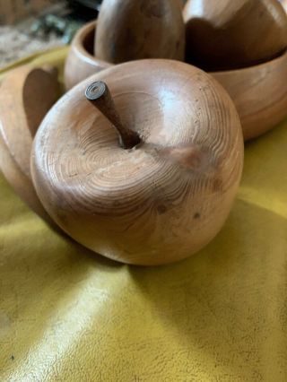 Wonderful Vintage Carved Wooden Fruit 7