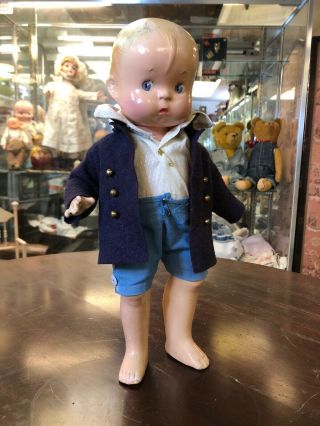 Darling 13” Vintage Composition Effanbee Skippy Doll Patsy’s Boyfriend