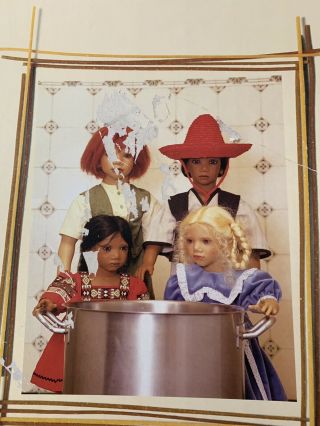 Vintage Annette Himstedt Puppen Kinder Pancho Boy Doll Children Together No Hat 8