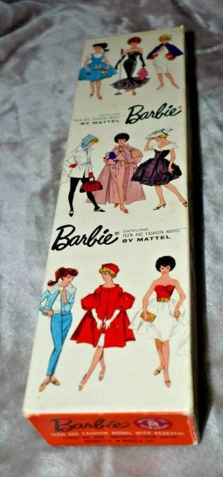 Vintage 1962 Mattel Barbie Brunnette Bubble Cut 850 Box Only