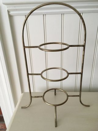 Antique Silverplate 3 Tier Cake Stand For Afternoon Tea