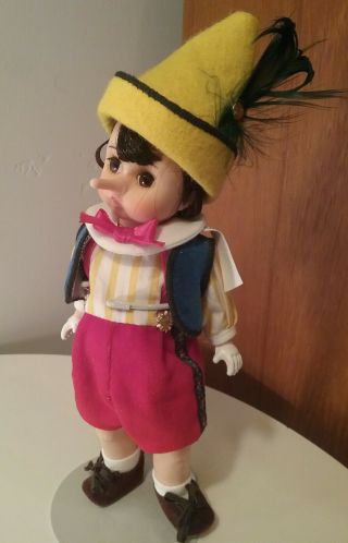 Vintage Pinocchio Disney Madame Alexander 8 " Doll Adult Owner Pet Smoke