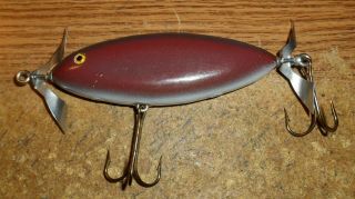 UNKNOWN GLASS EYED MUSKY MINNOW LURE/VERY WELL - MADE 2