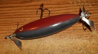 UNKNOWN GLASS EYED MUSKY MINNOW LURE/VERY WELL - MADE 3
