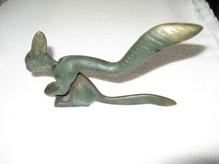 Vintage Antique Brass Squirrel Figure Nutcracker 6 - 3/4 "