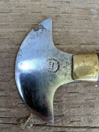 Vintage Antique C S Osborne Co Leather Round Knife - est Newark 1826 Star Stamp 2