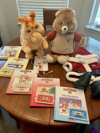 Vintage Teddy Ruxpin And Grubby - Still Plays,  No Movement -