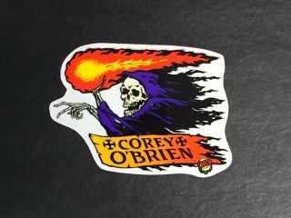 Nos 1980’s Santa Cruz Skateboards Sticker - Corey O’brien -