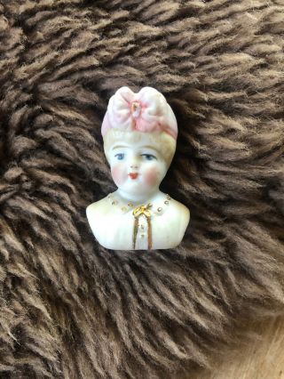 Vintage Bisque Doll Head,  2”