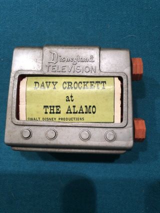 Antique Lido Disneyland Television Toy - Davy Crockett Scroll