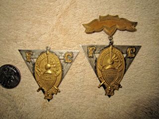 Antique Knights Of Pythias Member Pins/badge