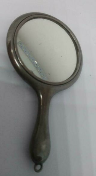 Sterling Silver Vintage Mirror Pendant Circa 1920 