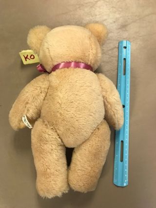Vintage Pure Wool China Mohair Jointed Teddy Bear 12 inch 2