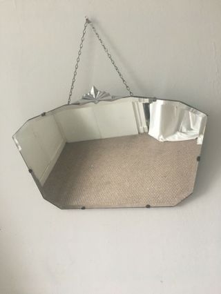 An Art Deco Bevelled Mirror,  Straight From The Roaring 1920 