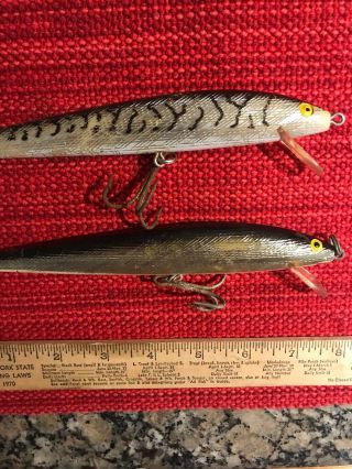 Vintage REBEL 7 1/2” Fishing Lures Pike Walleye Muskie 2 Qty 5