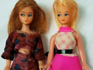 Vintage Topper Dawn Clone Doll Brunette Blonde 2 Dolls Hong Kong 2