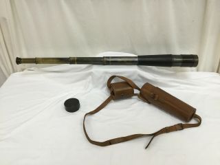 Vintage Telescope And Leather Case 6