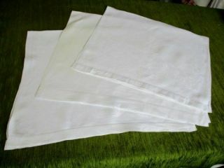 3 Antique Huckaback Large Hand Towels - Irish Linen