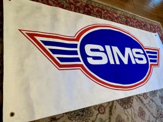Vintage Early - To Mid - 80s Sims Skateboard / Snowboard Wings Banner