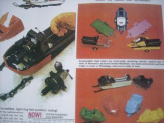 1972 Vintage NORMATT Snowmobile Toy Brochure SKI DOO Cat Polaris Rupp 3