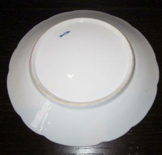 Antique NYON Swiss Meissen Style Continental Porcelain Plate - 1/2 6