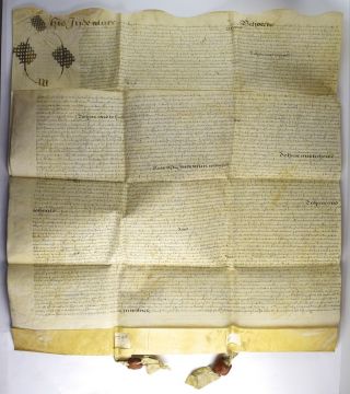 Antique 1651 English Indentured Servant’s Agreement - Sc - 24 Vellum