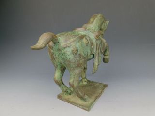 Old Fine Art Heavy Bronze Chinese Tang Dynasty Tomb Horse Sculpture Statue 7