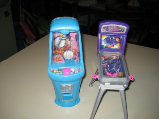 2000 Barbie Vintage Play N Prize Arcade Pinball Machine And Claw Machine