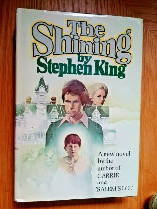 Vintage 1977 Stephen King The Shining Book - W/ Dust Jacket - Book Club Edition