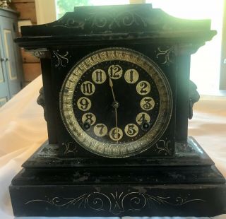Ansonia Antique Mantle Clock York Metal From 1800’s