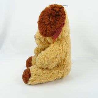 Vintage Dog Puppy Plush Stuffed Animal Yellow Tan Brown Toy Doll Sitting 4