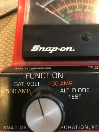 Vintage Snap On MT952 inductive volt - amp Meter 5