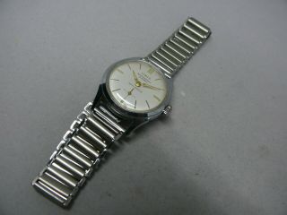 Vintage Steel Oris watch with sub second dial 461 KIF 2
