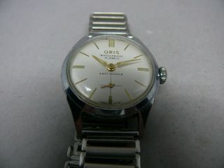 Vintage Steel Oris watch with sub second dial 461 KIF 5