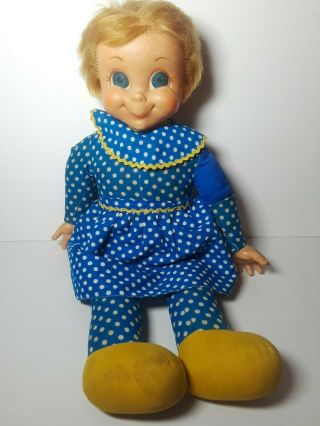 Vintage 1967 Mattel Mrs Miss Beasley Family Affair Doll Apron Collar Needs Tlc