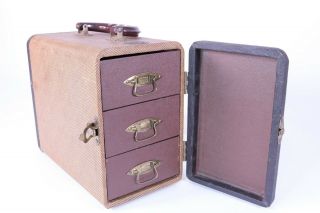 Vintage Barnett & Jaffe Baja 3 Drawer Slide Storage Carrying Case (1949 - 50s)