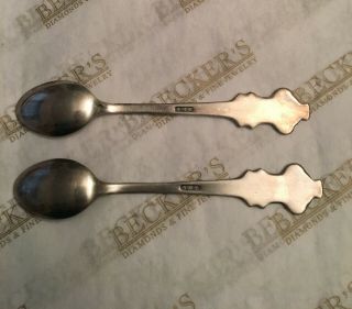 Rolex Bucherer Watches Lucerne Spoons with Lion Bowls,  Silver plate 2
