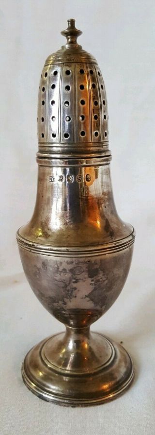 Thomas Gibbard London 1793 Silver Hallmarked Sugar Shaker.  80 Grams