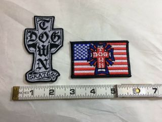 Dogtown American Flag And Classic Cross Patch Combo