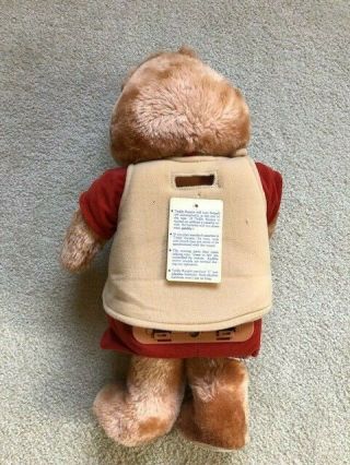 Vintage WOW TEDDY RUXPIN 1985 with Book Cassette Tape and Box 3