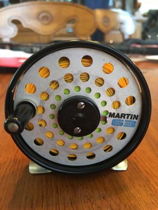 Vintage Martin 63 Fly Fishing Reel With Line