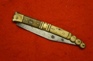 Antique Spanish French 19 Century Navaja Folding Knife