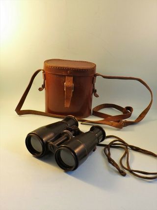 Antique Wwi Taylor Hobson X 6 Binoculars And Leather Case