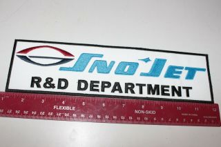 Vintage Sno Jet Snowmobile Jacket Patch Nos 1970s R&d Department Sled Badge