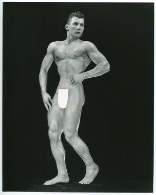 Rare Vintage 7.  5x9.  5 Al Urban Male Nude Steve Wengryn Stunning 1950s Print