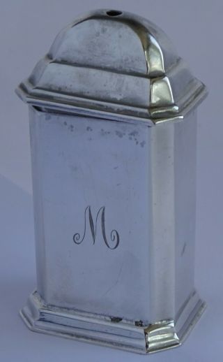 Lovely Antique Solid Sterling Silver Salt / Pepper Pot,  Elkington & Co 1921 2